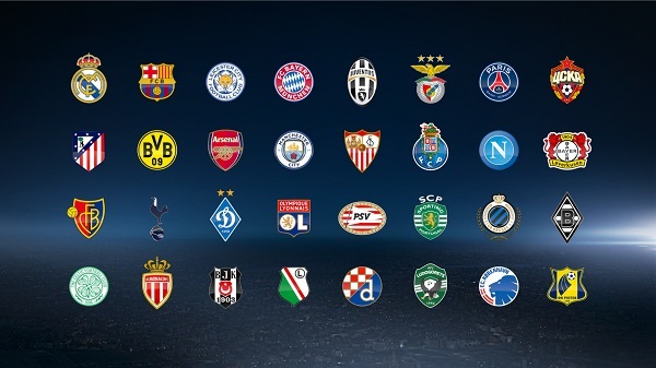 Gambar Daftar Klub Liga Champions via @championsleague