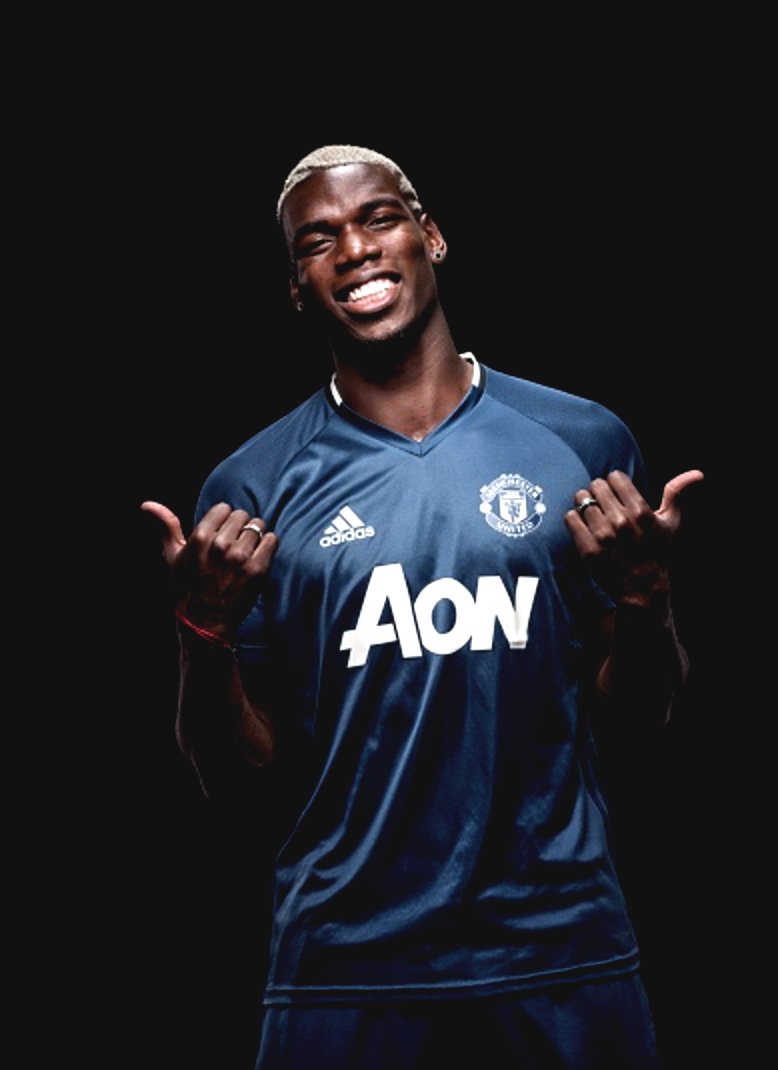 Gambar Paul Pogba berseragam Manchester United