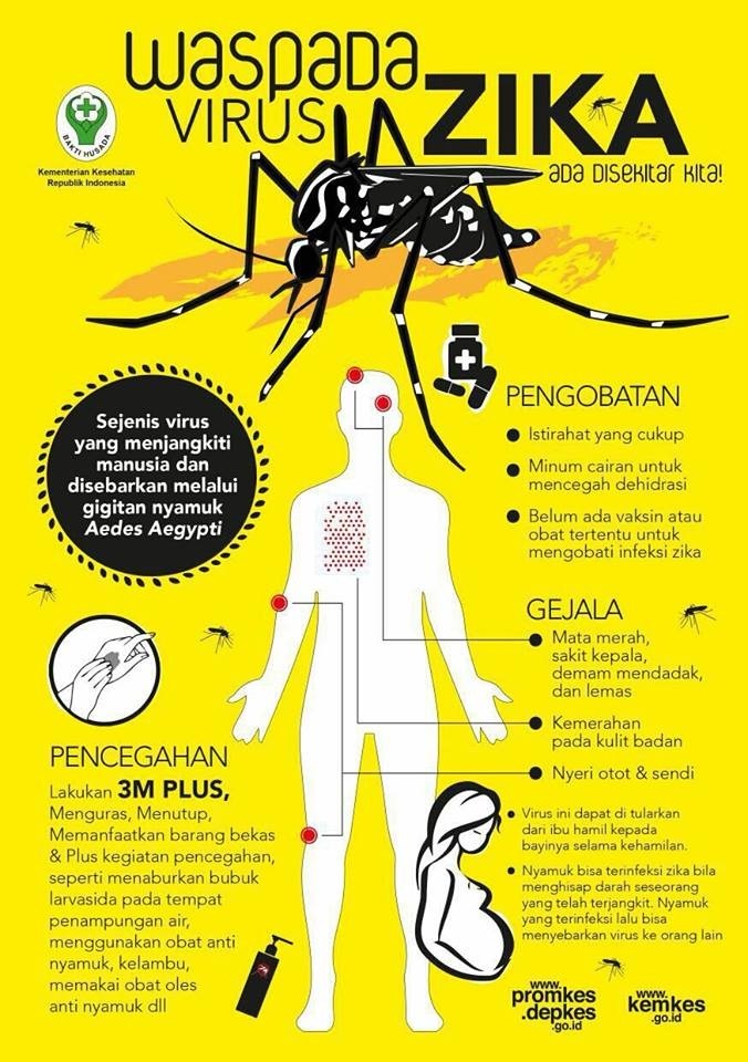 Cara mencegah dan tanda-tanda penyakit Zika