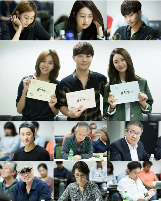 Para pemeran drama Night Light saat script reading pertama via soompi