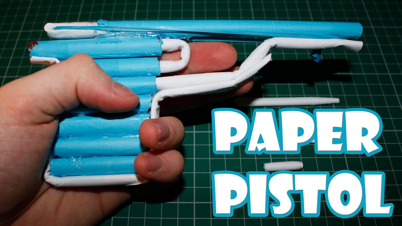 Cara Membuat Mainan Pistol Tembakan Menggunakan Kertas