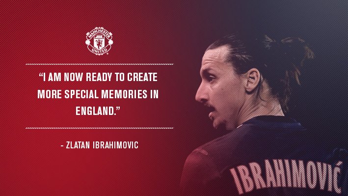 Gambar Zlatan Ibrahimovic transfer Manchester United via @manutd